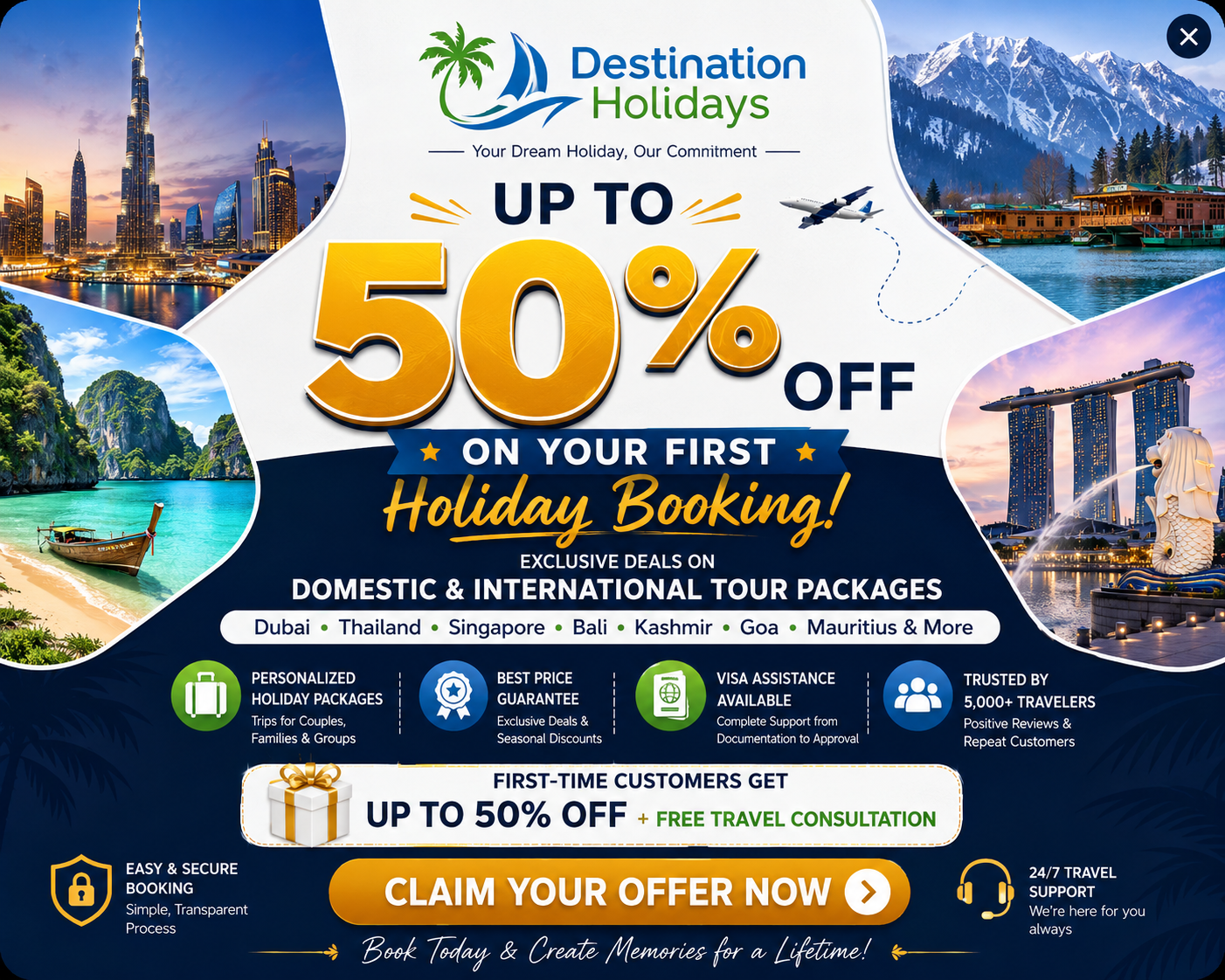 Destination Holidays Offer