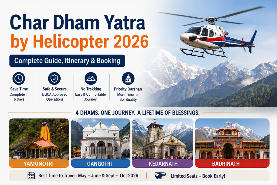 Char Dham Yatra by Helicopter 2026 – Complete Guide, Itinerary & Booking